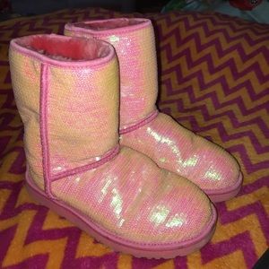 Pink Sequin Uggs 9